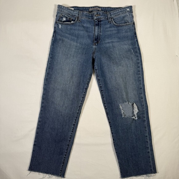 Joe's Joes Jeans Women Lot of 2 Jeans 31-32 Juliet Distressed Ripped Med & Light - Picture 6 of 11